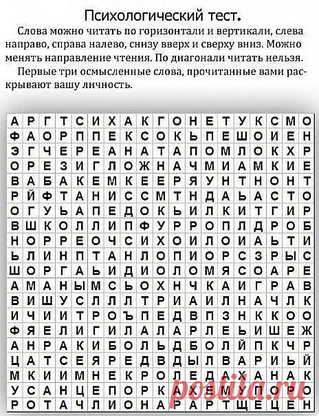 Первые три прочитанных слова раскрывают вашу личность | Работа