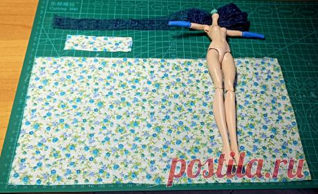 Мастер-класс. Универсальное мимимишное платье без выкройки. | Куклы Roman Dolliday | Яндекс Дзен