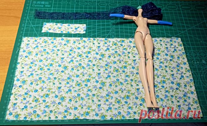 Мастер-класс. Универсальное мимимишное платье без выкройки. | Куклы Roman Dolliday | Яндекс Дзен