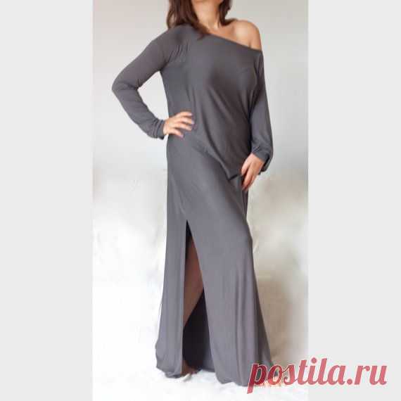 Plus Size Long Asymmetric Dress / Greek Style от BoutiqueAlaMode