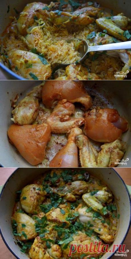 Курица с рисом в духовке - пошаговый кулинарный рецепт на Повар.ру