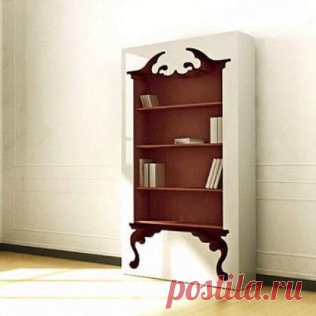 Vintage Bookcase Deep Red