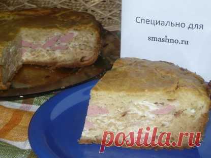 Пирог с капустой и сосисками - пошаговый рецепт с фото