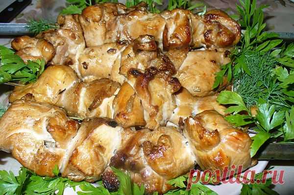 Кулинарная Академия Умных Хозяек: Шашлык из куриной грудки в соевом маринаде.