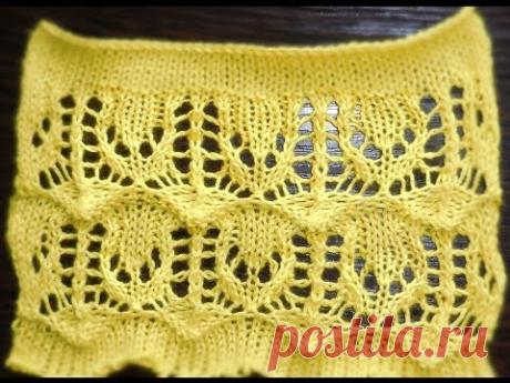 Вяжем на машине 10. Узор с лицевыми рядами