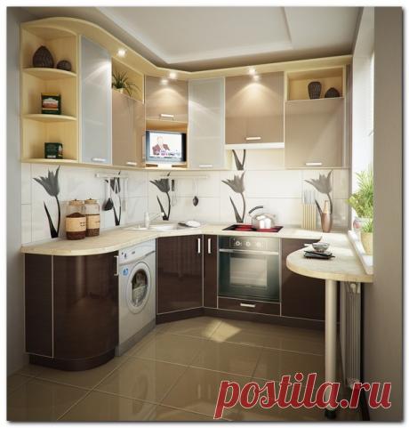 Дизайн кухни 9 кв. метров - Ремонт и отделка квартиры