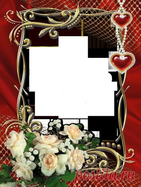 Огромная коллекция цветочных и романтических рамочек.