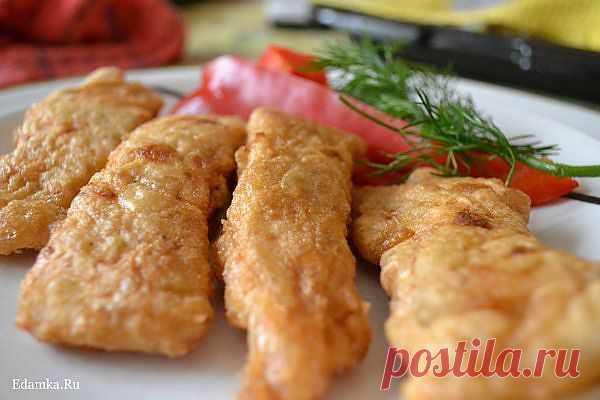 Морской язык в кляре.