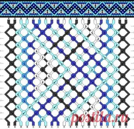 Плетем яркие фенечки. Схемы.