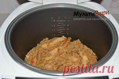 Пшеничная каша с мясом в мультиварке