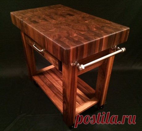 Красивый черный орех зерна конца Мясник по MagnoliaWoodWorks