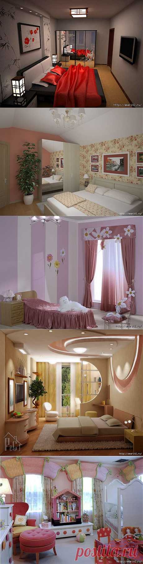 Интересные идеи дизайна спален..