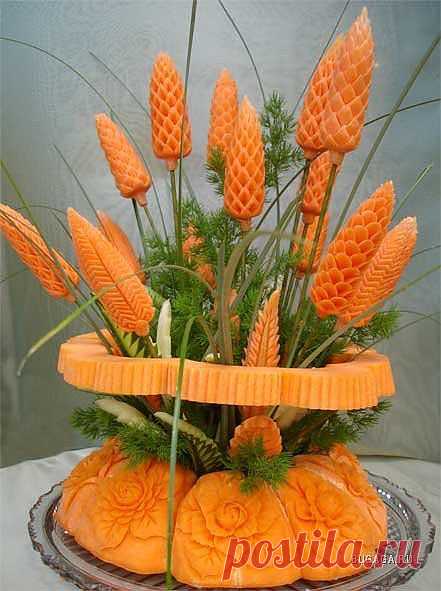 морковный букет.