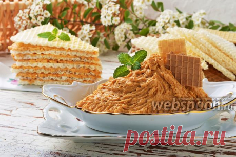 Крем для вафельных коржей рецепт с фото, как приготовить на Webspoon.ru