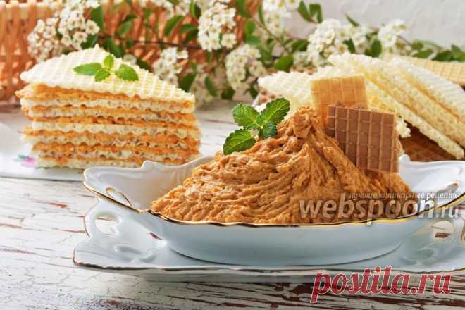 Крем для вафельных коржей рецепт с фото, как приготовить на Webspoon.ru