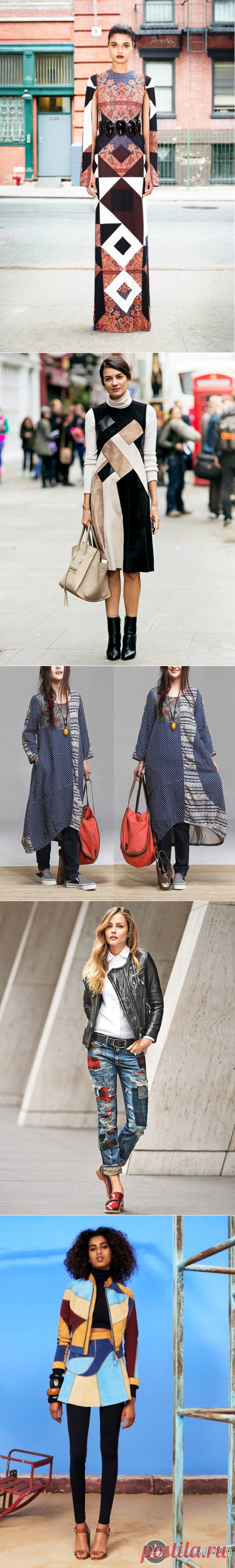 Модные луки в стиле пэчворк 2017 — Модно / Nemodno