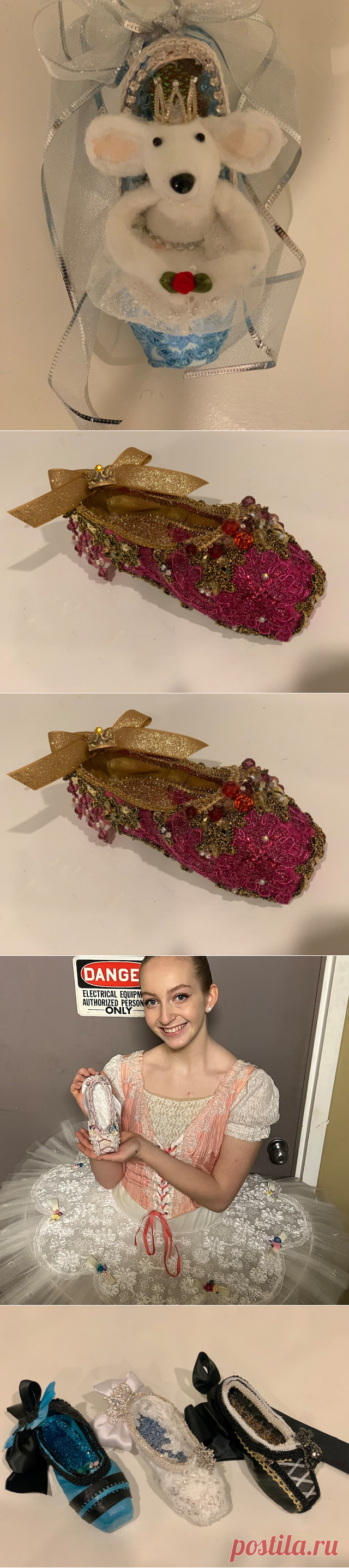Pointe Shoes READY TO SHIP /ballet Pointe Slipper/ Decorated | Etsy