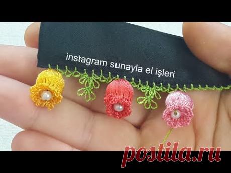 İğne oyası,tığ oyası karışık nar çiçeği  oya modelleri yapılışı(handicrafts)