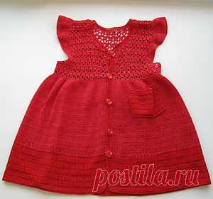 Маленькое красное платье - просмотр работы. Клуб мастеров и мастериц.