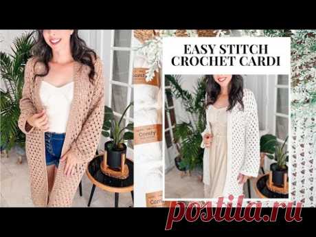 The Regency Triangle Flat Crochet Cardigan - Step by Step Instruction