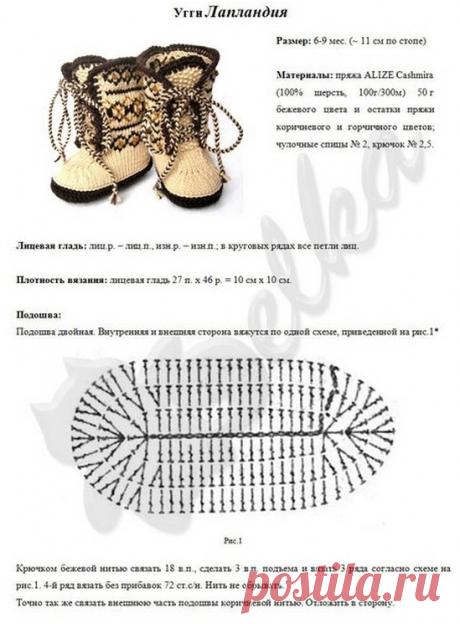 Вязаные угги