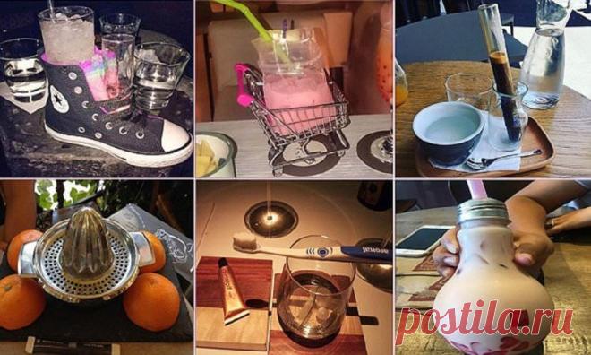 Коктейль из кедика и другие дикие причуды барменов (20 фото) | Чёрт побери Креативные шеф-повара на ресторанных кухнях уже измучили нервы посетителей 