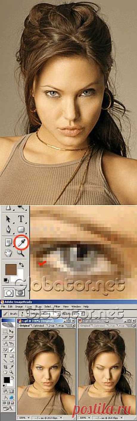 Подмигивающая фотография » Photoshop - Уроки Photoshop - Фотошоп - Уроки Фотошоп