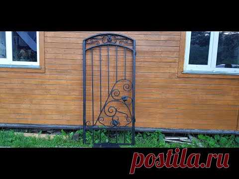Калитка в забор из профильной трубы / gate in the fence