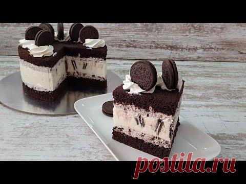 популярный шоколадный торт ОРЕО! с нежным муссом!  Ручным миксером! Торт ОРЕО рецепт!