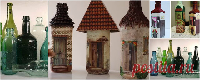 Convierte botellas en casitas y aprende la técnica para hacer primer ~ Haz Manualidades