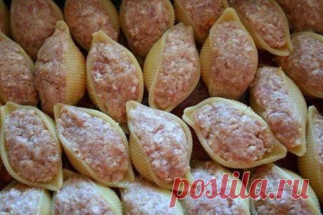 Как приготовить ракушки фаршированные - рецепт, ингридиенты и фотографии