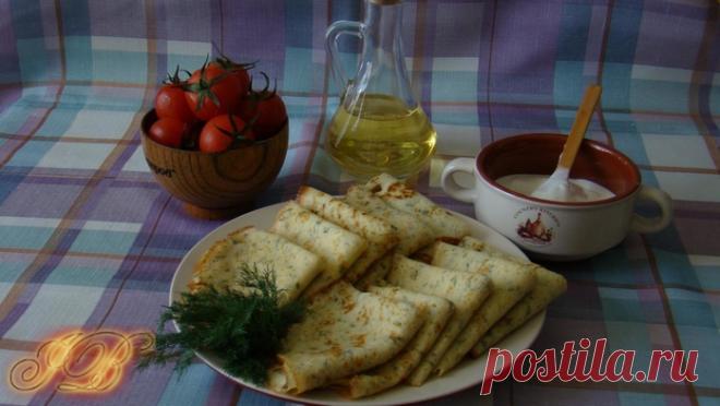 Тонкие картофельные блинчики.