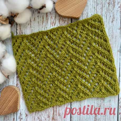 Красивый ажурный узор спицами со схемой - Самые красивые узоры спицами