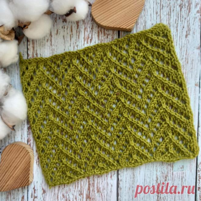 Красивый ажурный узор спицами со схемой - Самые красивые узоры спицами