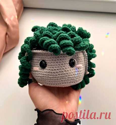 Кудрявый цветок крючком. Амигуруми схемы и описания. Автор: Moonflower | IRINELY.ART