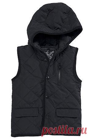 Buy Black Hooded Quilted Gilet (3mths-6yrs) from the Next UK online shop