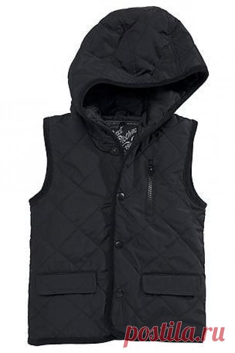Buy Black Hooded Quilted Gilet (3mths-6yrs) from the Next UK online shop