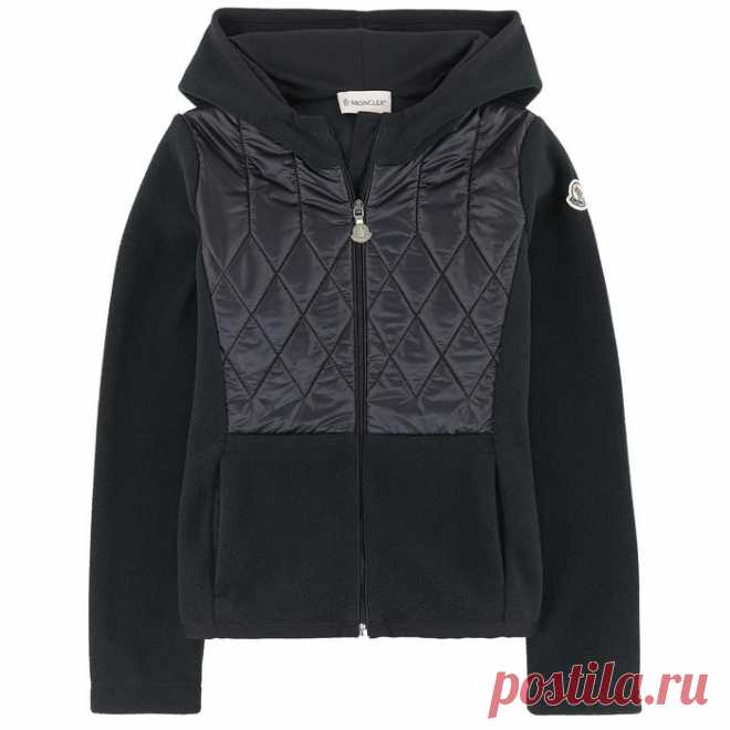 Толстовка из двух тканей Moncler для девочек | Melijoe.com