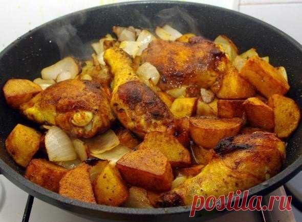 Как приготовить софрито или курица с картошкой и луком - рецепт, ингредиенты и фотографии