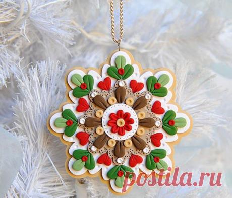 Изготовление елочных игрушек из полимерной глины