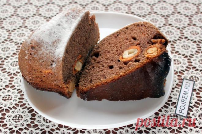 Шоколадный кекс с орехами - рецепт с фото