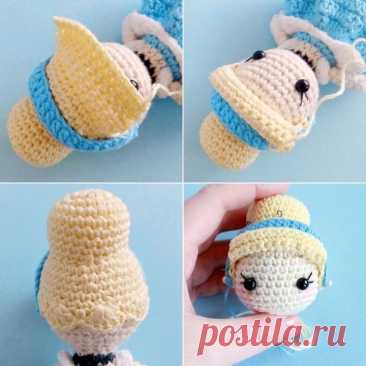 Amigurumi Tiny charming doll-princess Cinderella