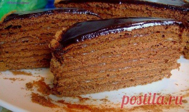 Шоколадный медовик 