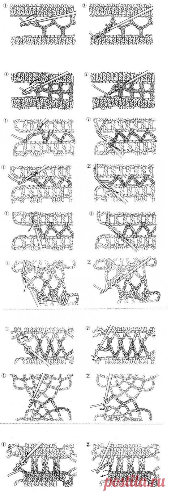 different joining stitches in crochet! | Häkeln und Stricken