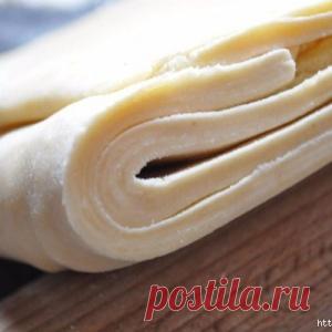 Слоеное тесто за 10 минут