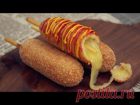 Моцарелла Сырный Корн-Дог Рецепт Mozzarella Cheese Corn Dog Recipe