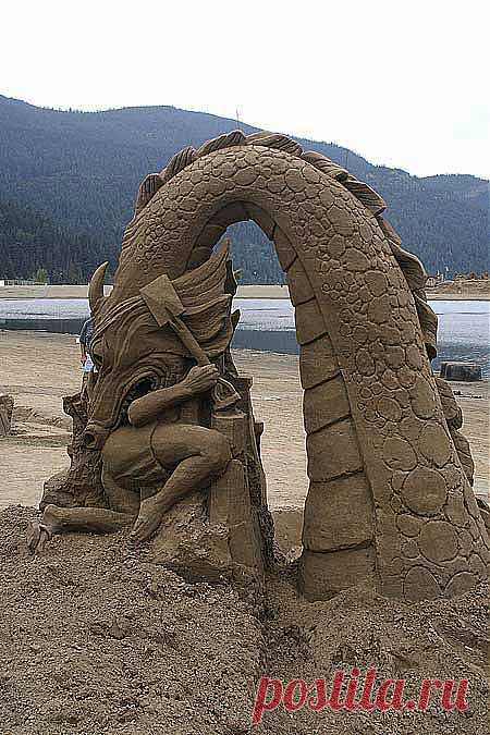 Скульптуры из песка