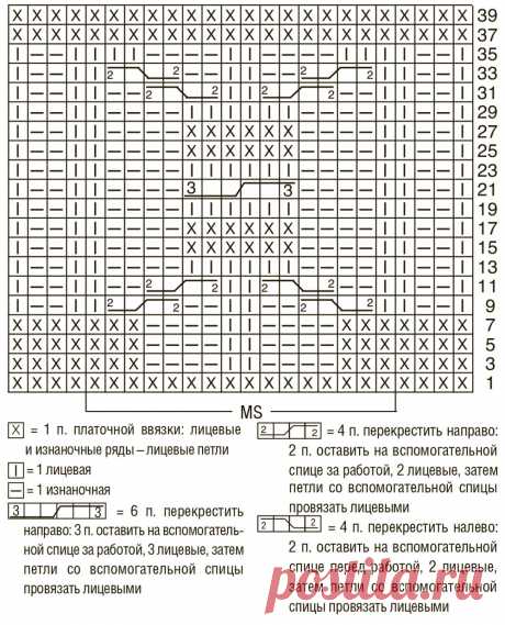 Джемпер с капюшоном и надписью - схема вязания спицами. Вяжем Джемперы на Verena.ru