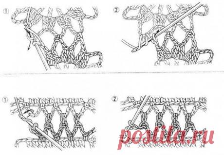 Вязание-крючок-Рисунки и схемы >Соединение деталей крючком