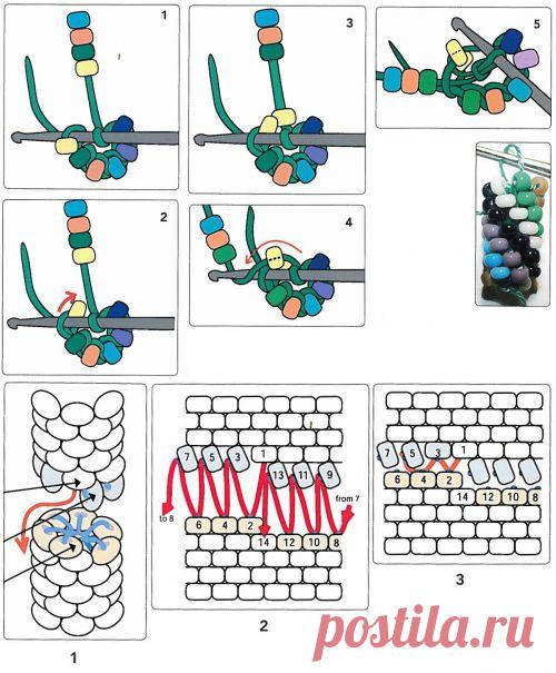 Учимся вязать жгут из бисера крючком / Бисероплетение / В рукоделии